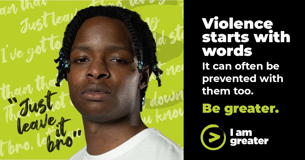 StockportMBC's tweet photo. When you know a mate’s actions aren’t right, be greater.

Find out how: https://t.co/avnd4HOOsH #IamGreater https://t.co/qUVL5Hqnhp