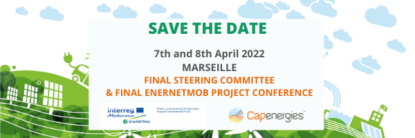 EnerNETMob's tweet image. 🔊Save the Date
FINAL STEERING COMMITTEE &amp;amp; FINAL PROJECT CONFERENCE
📍7th and 8th April 2022
📆Marseille🇫🇷
➡️For more info: enernetmob.interreg-med.eu/.../final-stee…