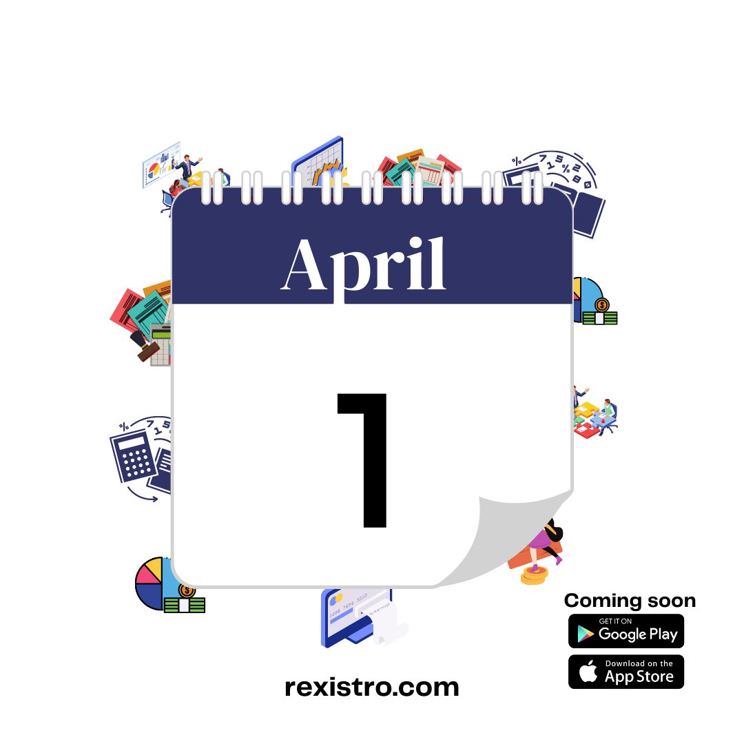 Happy new month 🎉.

In April, we'll explore the benefits of automated accounting processes for your business and why you should choose Rexistro.

#accountingservice #smallbusinessowner