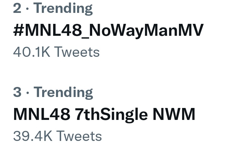 trend048's tweet photo. 40k tweets unlocked

More fresh tweets MNLoves

#MNL48_NoWayManMV 
MNL48 7thSingle NWM
NO WAY MAN
@mnl48official https://t.co/s8SXyDFr3W