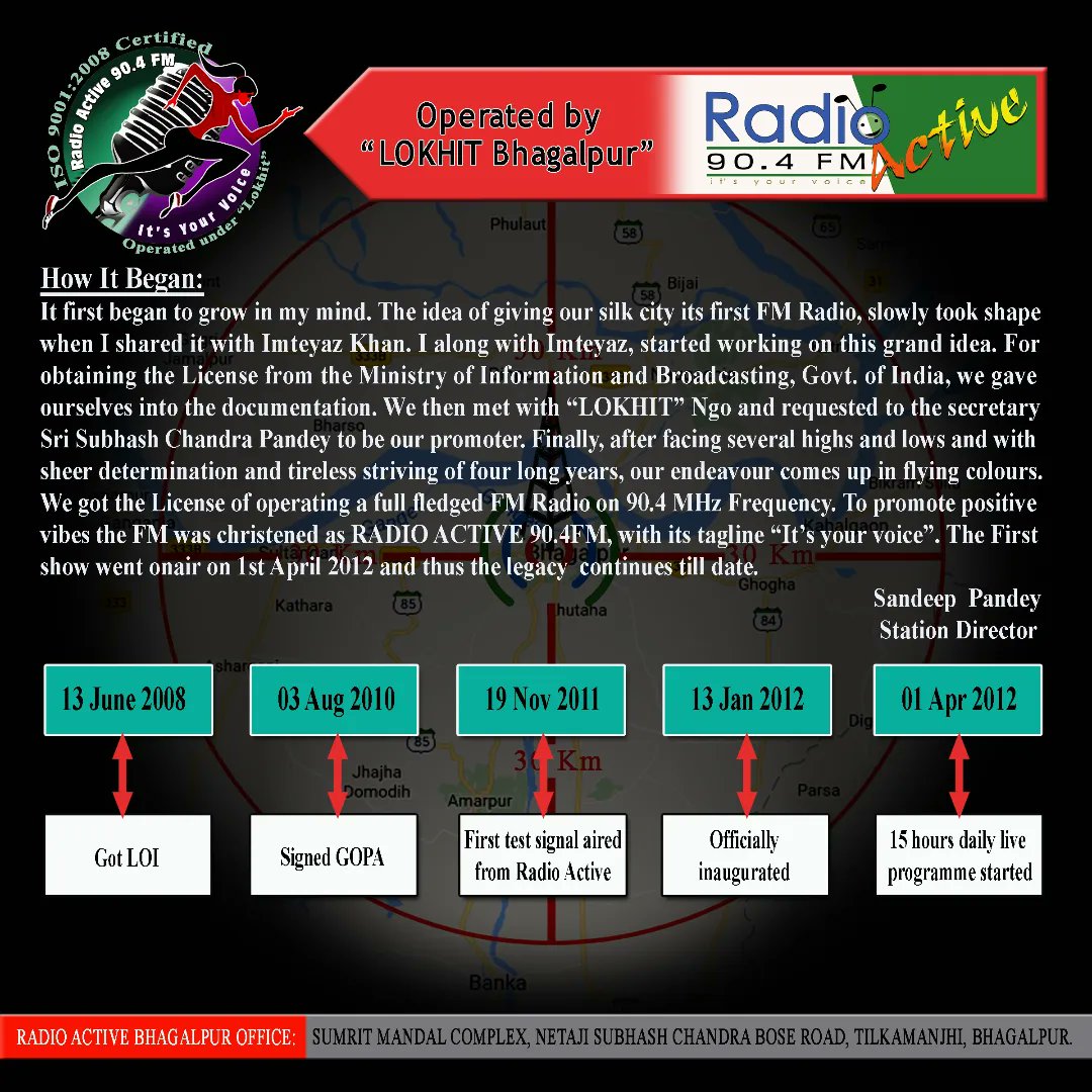 radioactivebgp's tweet photo. 10 years of togetherness
10 years of happiness
10 years of sharing
10 years of trust
10 beautiful years
Thank you Listeners, Thank you Well wishers 🙏
#anniversary #iprdbihar #cra #fcrs #fbcr #radioactivebhagalpur https://t.co/Ib06ceC6i4
