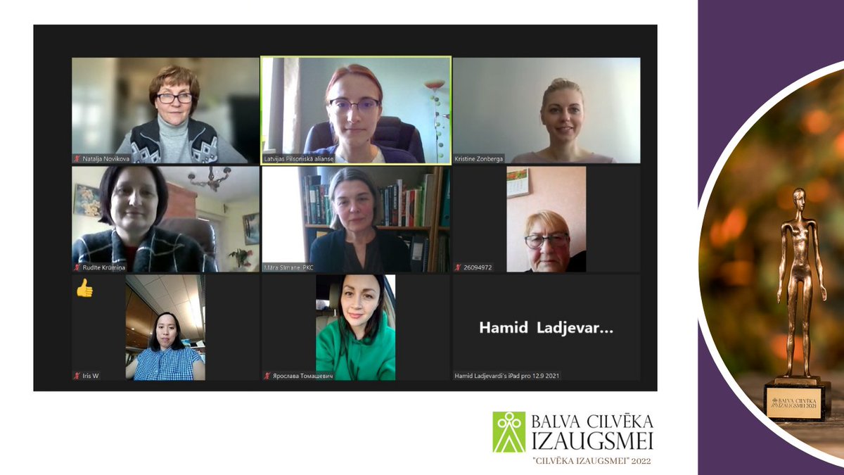HDAAward's tweet photo. 🤩 Ar prieku vēlamies paziņot, ka šogad jau devīto reizi norisināsies konkurss “Balva Cilvēka izaugsmei”, ko organizē @alianse sadarbībā ar @USEmbassyRiga. Vakar notika jau pirmā žūrijas tikšanās, aicinām iepazīties ar šī gada žūriju: https://t.co/vFnf7mn63H https://t.co/v6gM4yXzjg