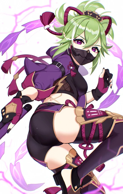 Kuki 💜💚 #久岐忍 #原神 #GenshinImpact 