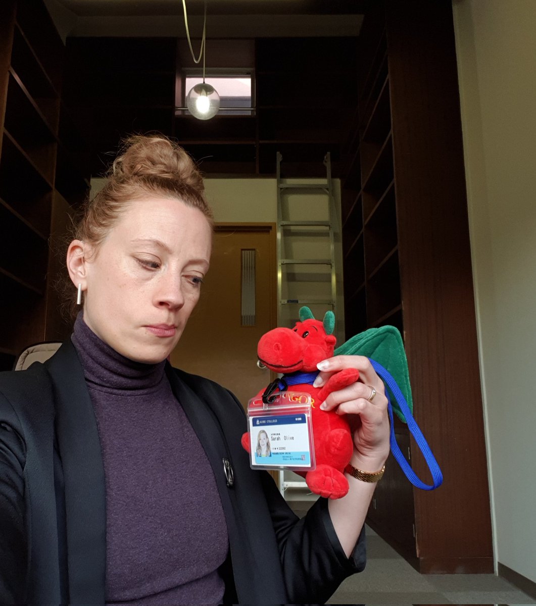DrSarahOlive's tweet photo. C'mon Draig, stop messing around with my pass card! It doesn't suit you. Dragons don't have I.D. cards. They're mythological & mysterious, not registered & regulated. In any case, you don't even look like me. You're not #AprilFooling anyone! #DraiginJapan #poissondavril 🐟 https://t.co/GA2tJmOLXQ