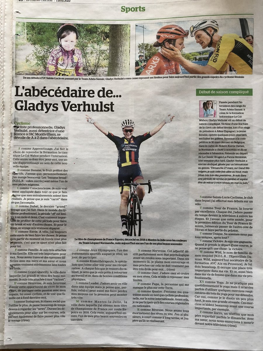 GladysVerhulst's tweet photo. Se décrire de À à Z… c’est pas un exercice super simple mais j’adore l’idée! 

Merci au Courrier Cauchois pour cet article un peu différent des autres. 😀 https://t.co/Z7qmvh5KUf
