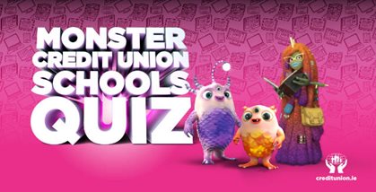 We're Back!!!
We are delighted to launch our virtual, Monster Credit Union Schools Quiz! 
Test your knowledge today with our online quiz and see if you can top our leaderboard! 
👉bit.ly/3xbRi9l
#MonsterSchoolsQuiz #ImagineMore #QuizTime #quiz #schoolsquiz