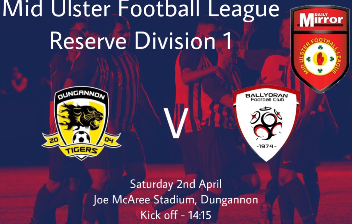 ballyoranfc's tweet photo. 🔴⚪️ Weekend Fixture’s 🔴⚪️
Both Ballyoran teams are in league action this weekend. 1st team host Banbridge YCOB in Div1 & the Reserve team travel to Dungannon Tigers Reserves
1st Team game is kindly sponsored by Mackles Portadown
#MUFL #DIV1 #RESDIV1 #RAWA
🔴⚪️🔴⚪️ https://t.co/9IcWnTEPzM