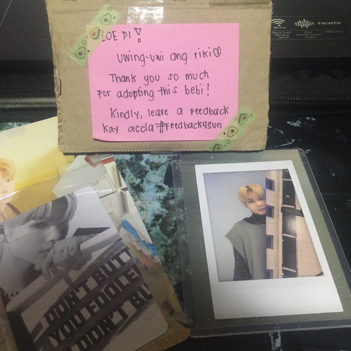 prioniki's tweet photo. π¬: @sunc4rt
β
#feedback4sun
hai poh safe na safe na dumating ang pogi π thx po so much sa very smooth transaction lods,, soaper cute ng freebies! sa uul8n <3
β» #prioko https://t.co/w8ys13CQzL