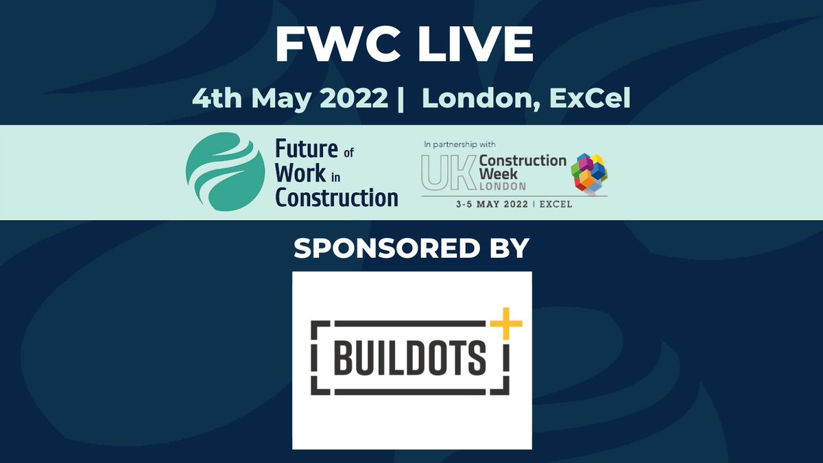 We are very excited to announce that <a href="/buildots/">Buildots</a> is a sponsor of FWC Live on 4th May 2022.

Buildots take the uncertainty out of managing construction!

Is your company also a change-maker?  

DM us to discuss sponsorship of the event.

#construction #change