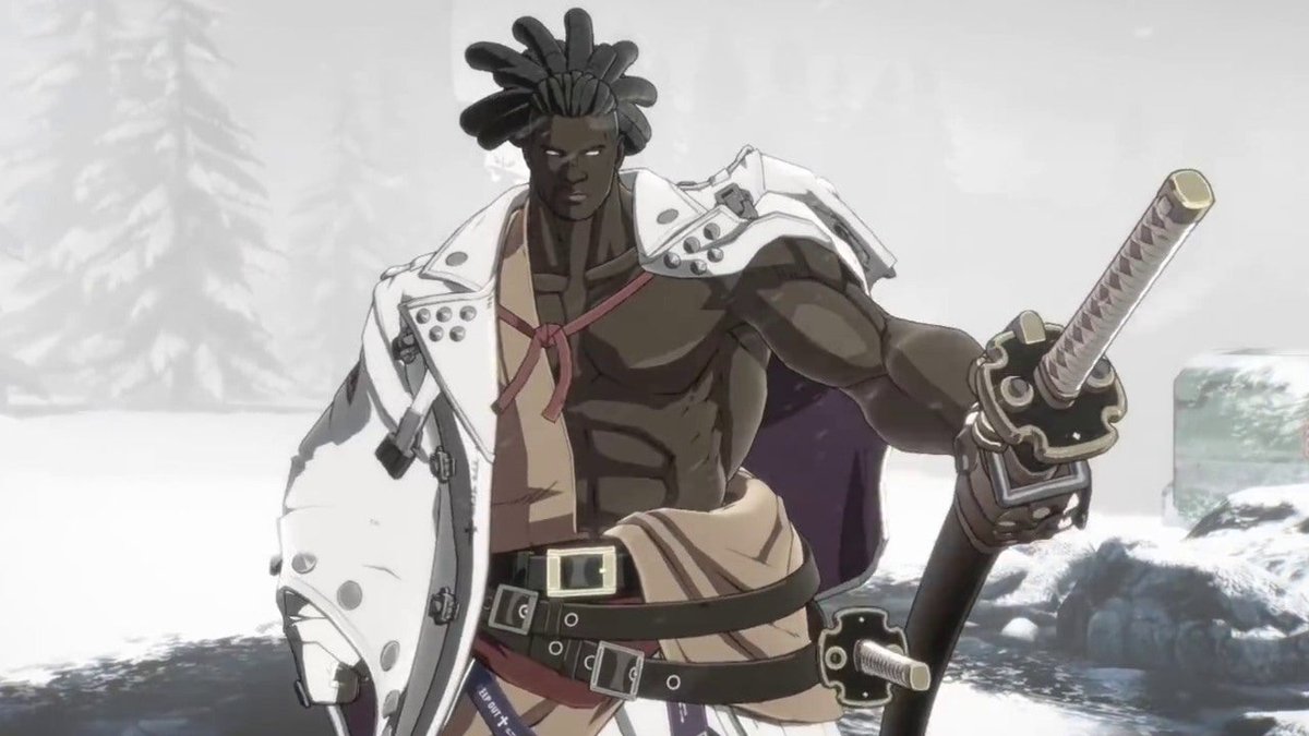 Pecs of the day is Nagoriyuki from Guilty Gear!