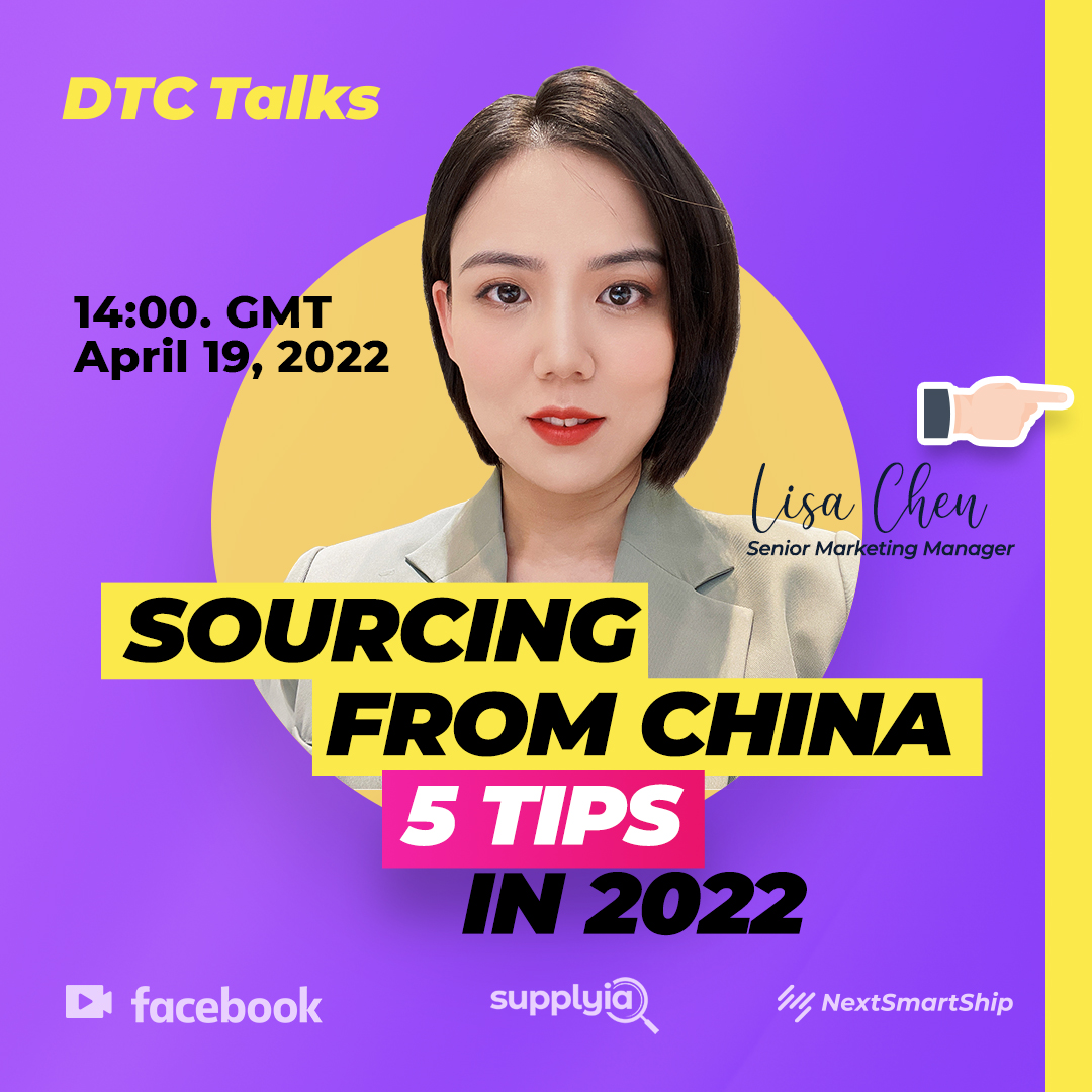 nextsmartship's tweet photo. 100% Reliable with #FREE LIVE webinar 🥳
SIGN UP NOW: 👇
https://t.co/qqoXMJnCUM
Save your seat for Supplyia Sourcing top expert Lisa Chen sharing her experience about #sourcing products from China to the world. 🔥
#TimeToEcommerce https://t.co/7tyAhX2PKI