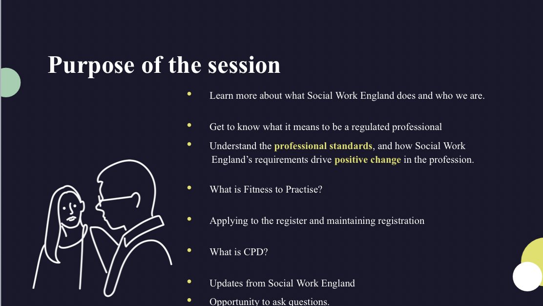 FlipGeddes's tweet photo. Online session this morning with @PlymSocialWork students to talk to them about what it means to be a #RegisteredSocialWorker & how to apply to the @SocialWorkEng register. Thanks for inviting me @julia4wheeler & sorry I couldn’t be there in person. https://t.co/VJeWPqUvLN