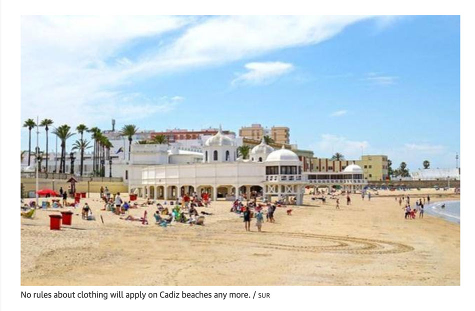 NaturistSociety's tweet photo. Cadiz council has approved a motion to allow naturists on all the city's beaches. #NudeBeaches #CadizCity #ClothingOptionalBeaches #NaturistSociety https://t.co/H6czXbJfyD https://t.co/xRLkKbGvOH