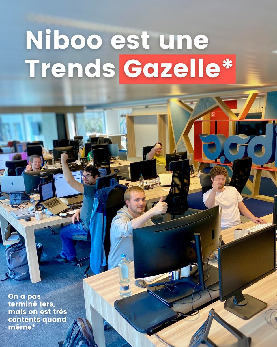 Niboo_BE's tweet photo. Basé sur la croissance du personnel, de la valeur ajoutée, et du cash-flow des 5 dernières années comptables, ce classement et ce titre attestent de la vitalité de notre petite entreprise. Bien sûr on garde la tête froide, mais il se peut qu’on soit encore plus vifs qu’avant 🏃‍♂️💨 https://t.co/5JdIPf6uJY