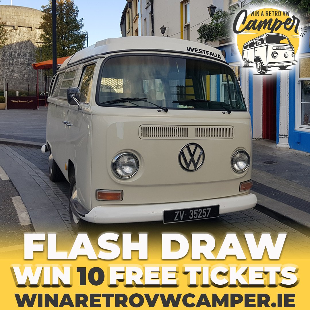winavwcamper's tweet photo. There's just 𝟭 day left to enter our flash draw!

Enter our @ClannGAA #WinARetroVWCamper fundraiser by Sunday, 3rd April and you'll go into the draw to win 𝟭𝟬 FREE tickets - that's 10 more chances of winning an original 1968 VW Westfalia camper! 🤩
 👉🏻 https://t.co/IAaRVwuknV https://t.co/9XPWPjN5po