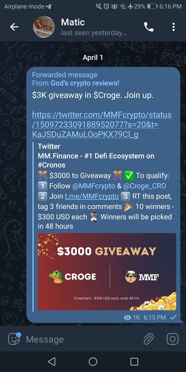 pan37591's tweet photo. @MMFcrypto @Croge_CRO done https://t.co/4MCyPa7xMC