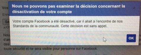 DeborahScheps's tweet photo. @MetaFrance Mon compte #Facebook a été désactivé alors que je n'ai rien posté ni dit et je ne peux contacter personne ni faire quoique ce soit. On est où là ? Situation hallucinante. Je veux des explications ! Vous avez beaucoup trop de pouvoir...#poissondavril https://t.co/wrE8ERFV5Y