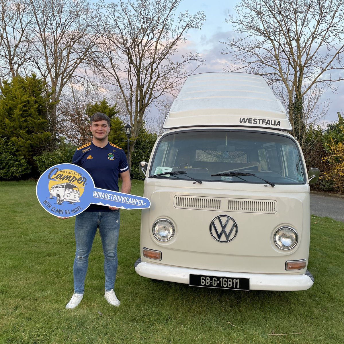 winavwcamper's tweet photo. This is your 𝗹𝗮𝘀𝘁 𝗰𝗵𝗮𝗻𝗰𝗲 to enter our flash draw to win 𝟭𝟬 𝗳𝗿𝗲𝗲 𝘁𝗶𝗰𝗸𝗲𝘁𝘀 for our @ClannGAA #WinARetroVWCamper draw ⏳

Get your ticket for our fundraiser by Sun, 3rd April and you could win 10 free tickets in the flash draw 🎫
👉🏻 https://t.co/IAaRVwLVft https://t.co/16V233JKYK