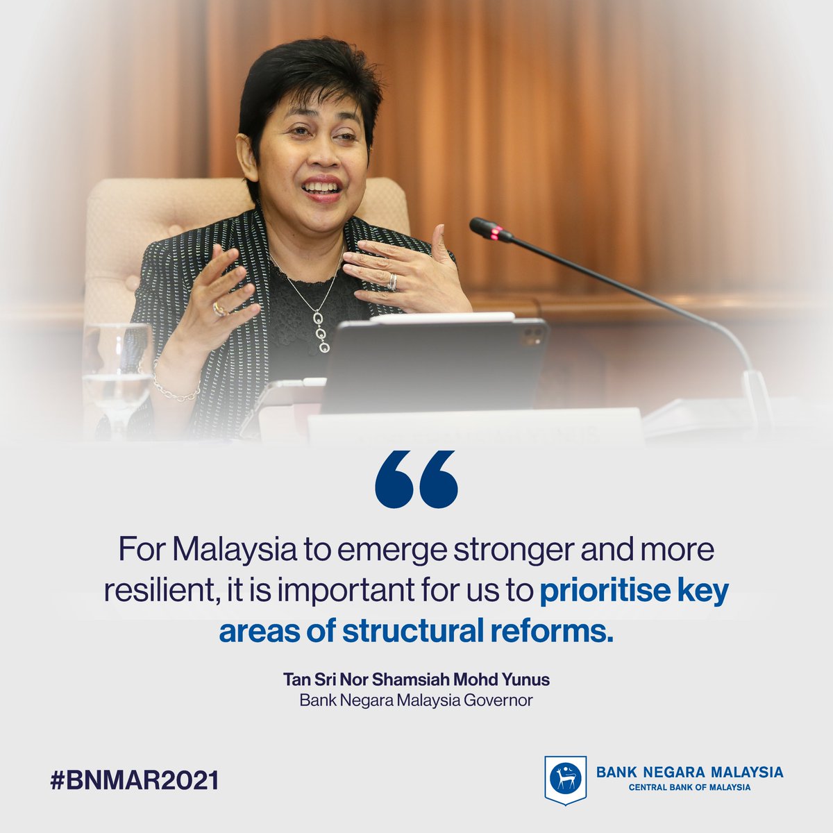 BNM_official's tweet image. Now that we have transitioned to an endemic management of #COVID19, we should now look to secure our future.

#BNMAR2021 #structuralreforms