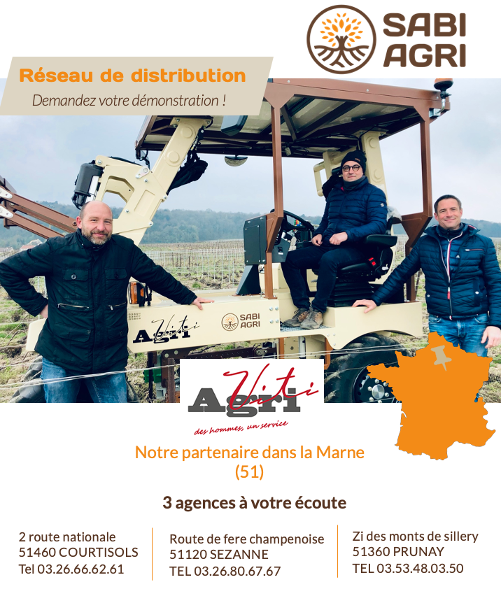 [ Réseau de Distribution ] Nous sommes ravis de vous présenter notre partenaire en Champagne. Toute l'équipe @Agriviti est à votre disposition. N'hésitez pas, demandez votre démonstration ! #Champagne #TracteurElectrique #Démonstration #Enjambeur #viticulture