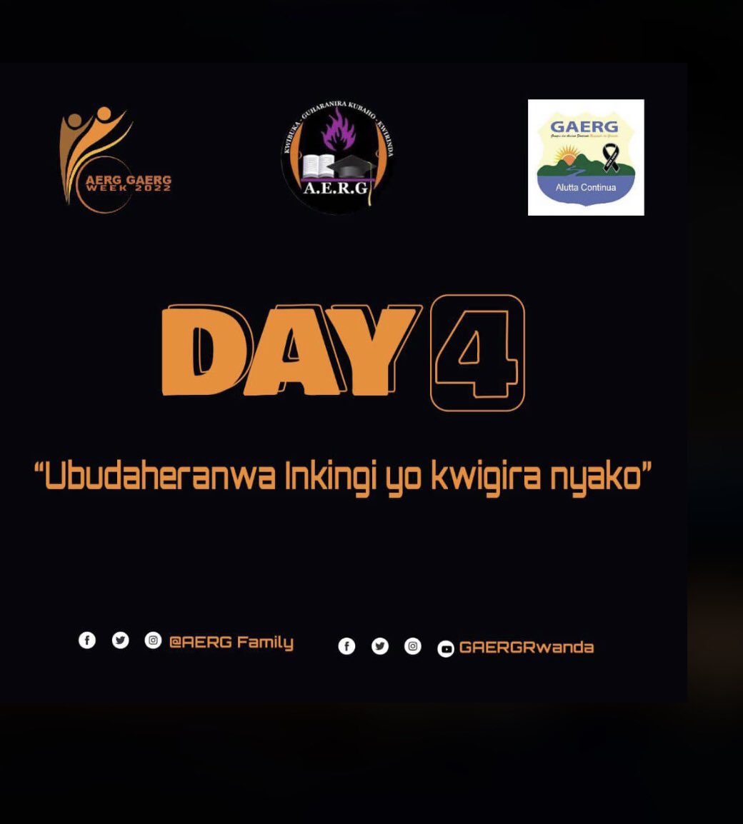 MrMD07's tweet photo. #AERGGAERGWeek UBUDAHERANWA INKINGI YO KWIGIRA NYAKO We look forwards and Rwanda’s story has been written by others , we need to own our problems and solutions and write our story @AERGFAMILY @Unity_MemoryRw @GAERGRwanda https://t.co/8IhuI8IoL6