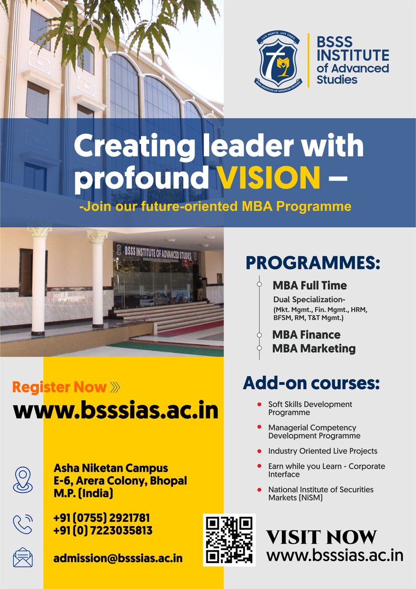 BSSS Institute of Advanced Studies tweet media