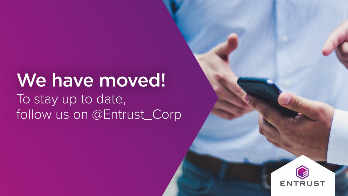EntrustHSM's tweet image. @EntrustHSM has now moved! Follow @entrust_corp now for the most up-to-date insights on all things data protection solutions.