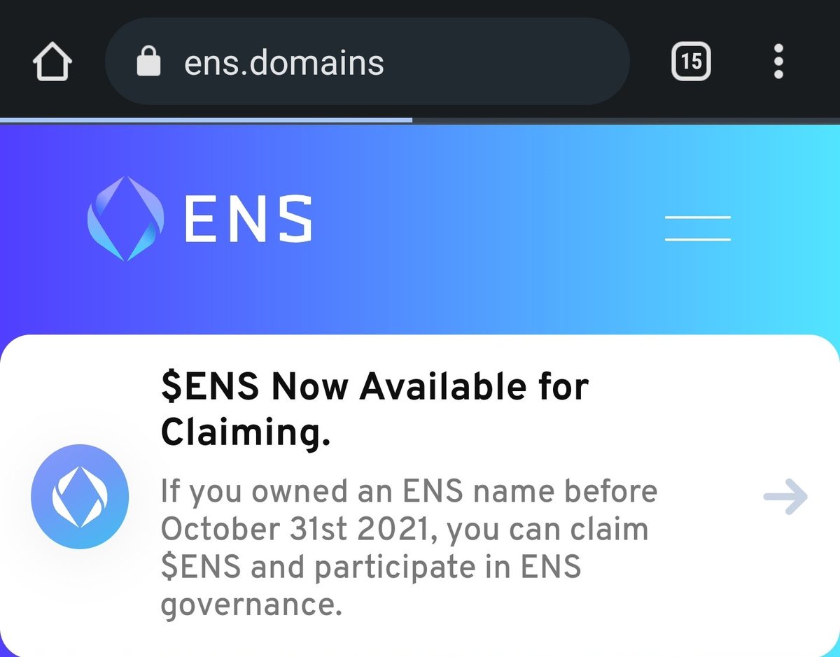 If you bought an ens name last year you can get $1500+ in $ENS!

ens.domains

This expires soon. I got 83 $ENS and immediately sold for $1500 :)

If you like, send me some: donatecoin.eth

#eth #Ethereum #airdrop #ens #giveaway #because #Bitcoin $ens