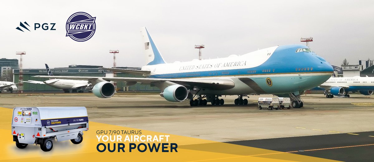 PGZ_pl's tweet photo. Niewielki gabaryt - wielka moc, czyli lotniskowe urządzenie zasilania elektroenergetycznego samolotów GPU 7/90 TAURUS  z #WCBKT pobudza Air Force One. Tak było https://t.co/n8NRkOVDT6. w czasie wizyty 🇺🇸@POTUS w 🇵🇱 
Jest napięcie, jest moc 💪🙂 
@USEmbassyWarsaw #GrupaPGZ https://t.co/Mz30eM59fM