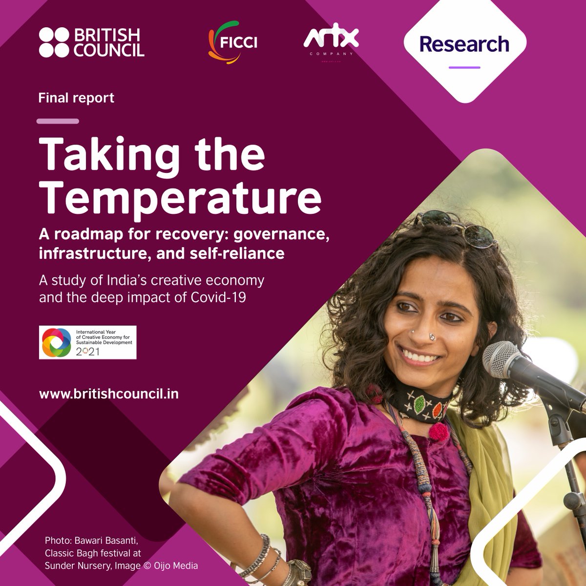 inBritish's tweet photo. The final report of the #TakingtheTemperature #CultureConnectsUs is out now! It looks at the impact of Covid-19 on India's creative economy. View the report here https://t.co/vU4p8gp0sx
Presented by @inBritish @theartxco @ficci_india https://t.co/x11mS0fFhB
