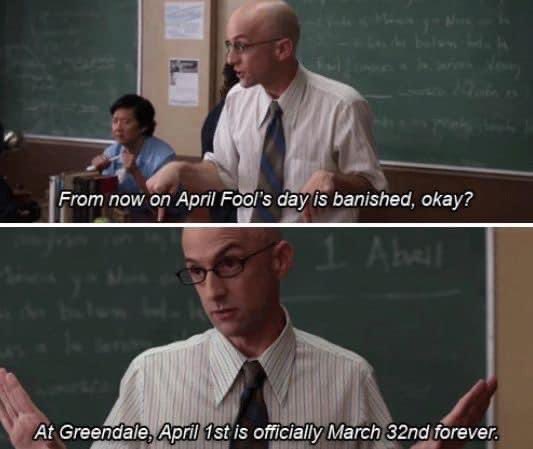 FreakSugar's tweet photo. Happy March 32nd!

#Community #March32 #AprilFoolsDay https://t.co/aGfFiQDAc4