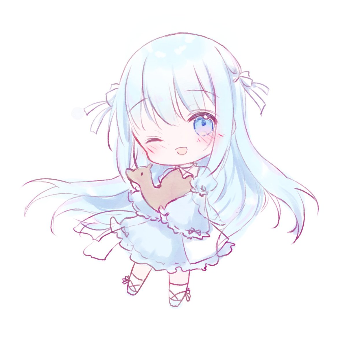 #オリジナル #Chibi 
因為一些事情很開心 忍不住想摸一張