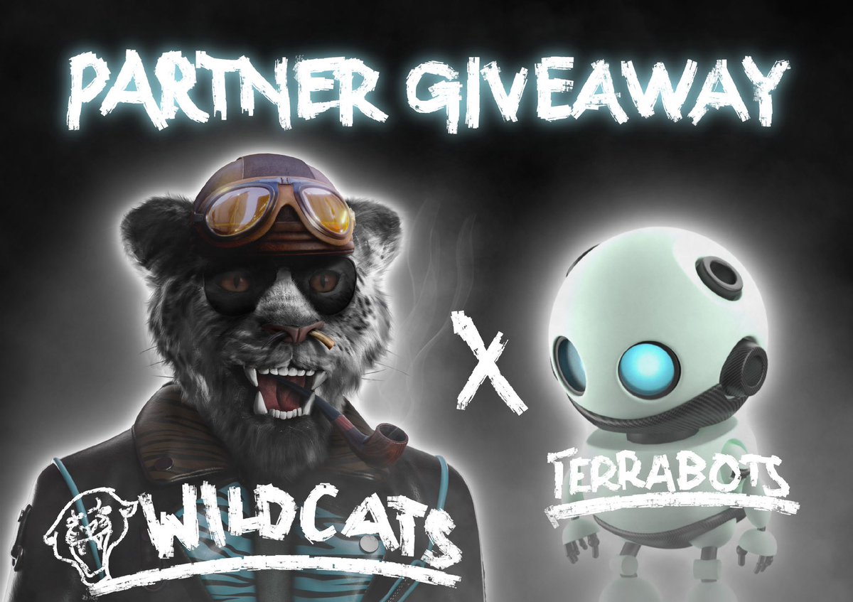 terra_bots_io's tweet image. WildCats ❌ TerraBots

We are giving away:
 @TheWildCatsNFT   
     Prize:  1 WildCats NFT
   15 WL spots for the WildCats

To enter:

✅Follow 
@TheWildCatsNFT
 
@terra_bots_io 

✅RT,❤️, Tag 2 #NFTCommunity friends

 #TerraNFT #LUNA #NFTGiveaways