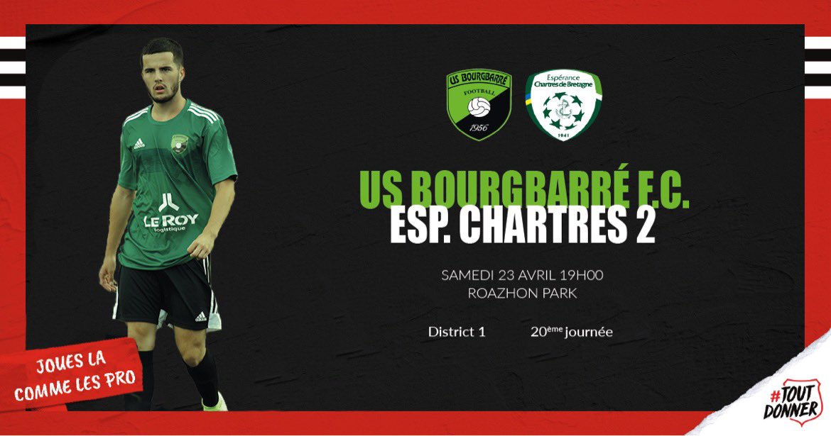 UsbourgbarreF's tweet image. 𝗟'𝗨𝗦 𝗕𝗢𝗨𝗥𝗚𝗕𝗔𝗥𝗥𝗘 𝗝𝗢𝗨𝗘𝗥𝗔 𝗔𝗨 𝗥𝗢𝗔𝗭𝗛𝗢𝗡 𝗣𝗔𝗥𝗞 ! 

Le @staderennais nous a proposé de participer à son opération "Joue-la comme les pro" en tant que 1er club membre du Club Rouge et Noir  ! 

📍 Roazhon Park
📆 Samedi 23 Avril 2022
🕖 19H00
#toutdonner🔴⚫