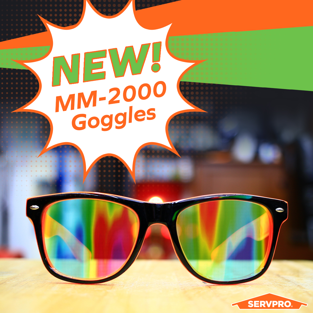 ServproPC's tweet image. Easily detect moisture or mold in your walls with the all-new MM-2000 goggles! They can be yours for 3 low payments of $19.99.

Features
-3 thermal imaging modes
-Intelligent temperature measurement
-Camera mode
-HD display