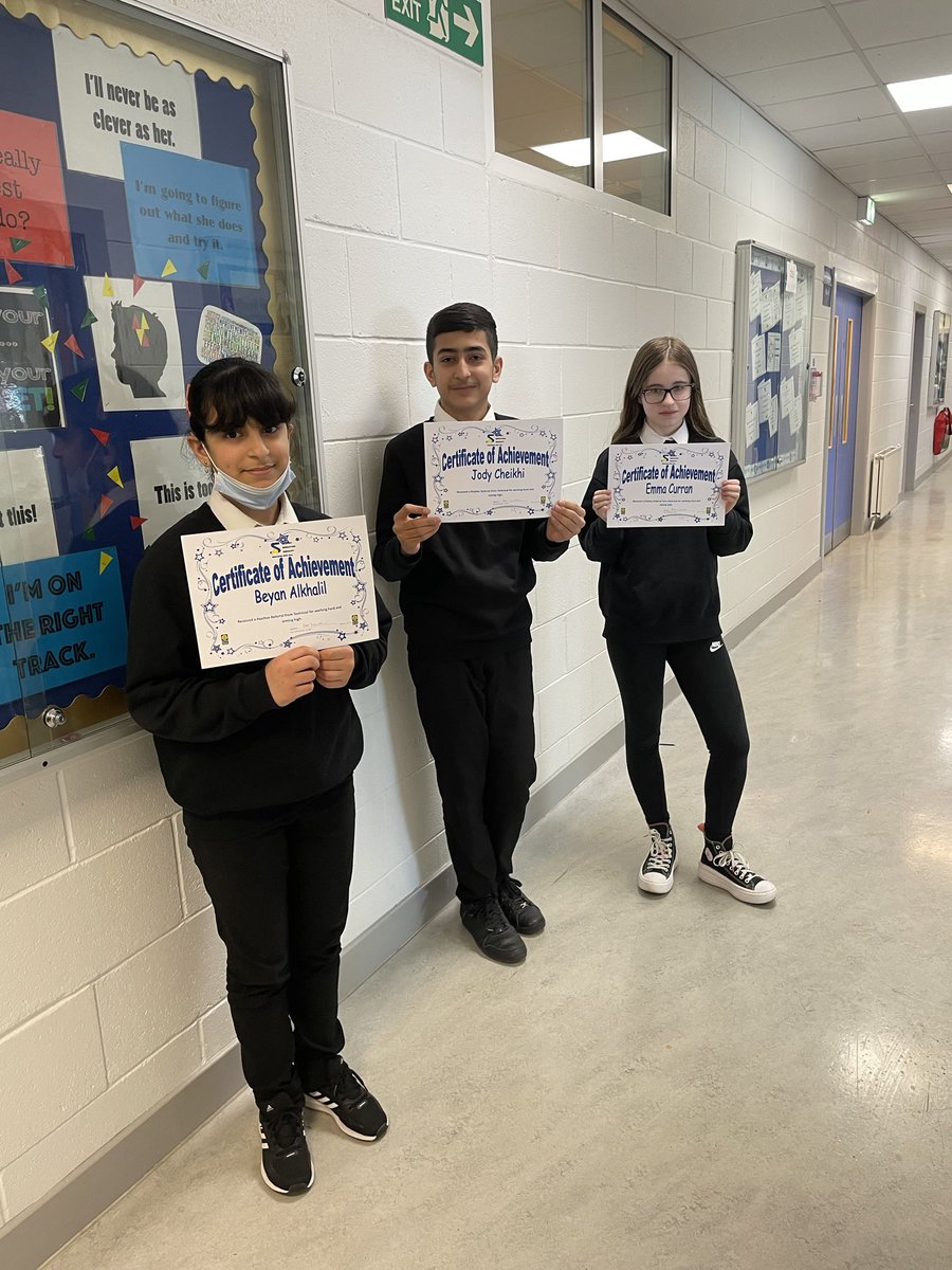 P7Transition's tweet image. Our final certificates of achievement for this term go to Beyan, Jody and Emma for their work in Technical. Well done 👍 @ht_springburn @springburnacad @Springburn_Tech