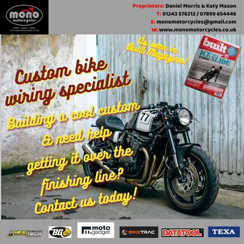 monomotorcycle1's tweet photo. Building a cool custom &amp; need help getting it over the finishing line? Contact us today! #motogadget #custommotorcycles #custommotorbikes #motorcyclewiring #motorbikewiring #motorcyclecustomisation #motorbikecustomisation #custombikescene #BuiltMagazine https://t.co/A76ov6yhqM