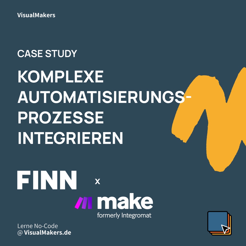 visualmakers_de's tweet photo. Case Study: FINN
#nocode #lowcode #digitaltransformation #software #technology #automation #coding #workflow #code #webdevelopment #tech #finnauto #nachhaltigkeit #casestudy #visualmakers https://t.co/OsYUSrLWBm