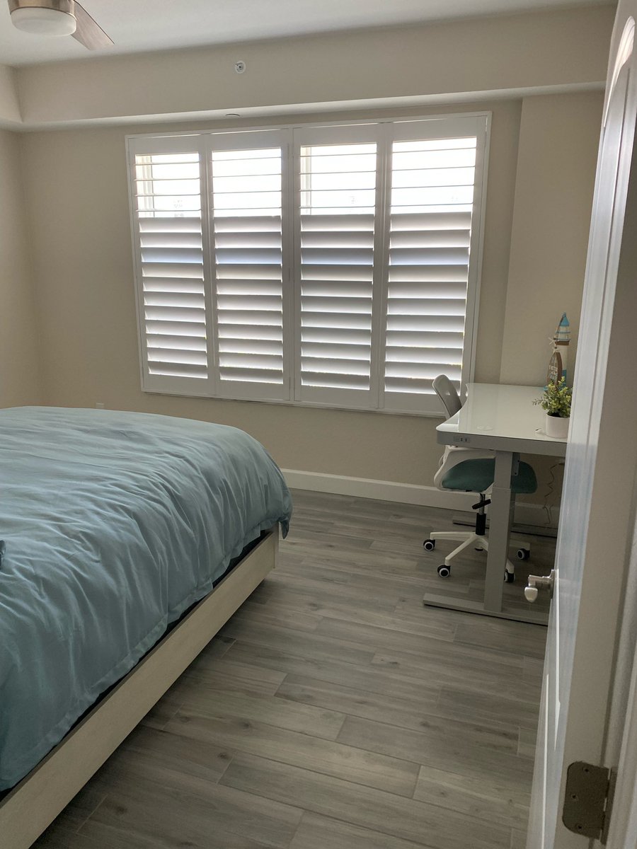 This Beach condo is perfection! Privacy when you want it and still can light light in. #Rockwoodshutters #thehomedepot