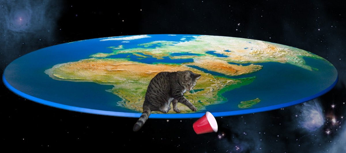 MMNSatWUT's tweet photo. Well, this is our last breakthrough discovery!
The truth is hard... 'Cat' rhymes with 'flat'.
And it's not the geoid anymore. It's catoid.
#earthisflat #sorrynotsorry #scienceispower https://t.co/vbQ3fNznKv