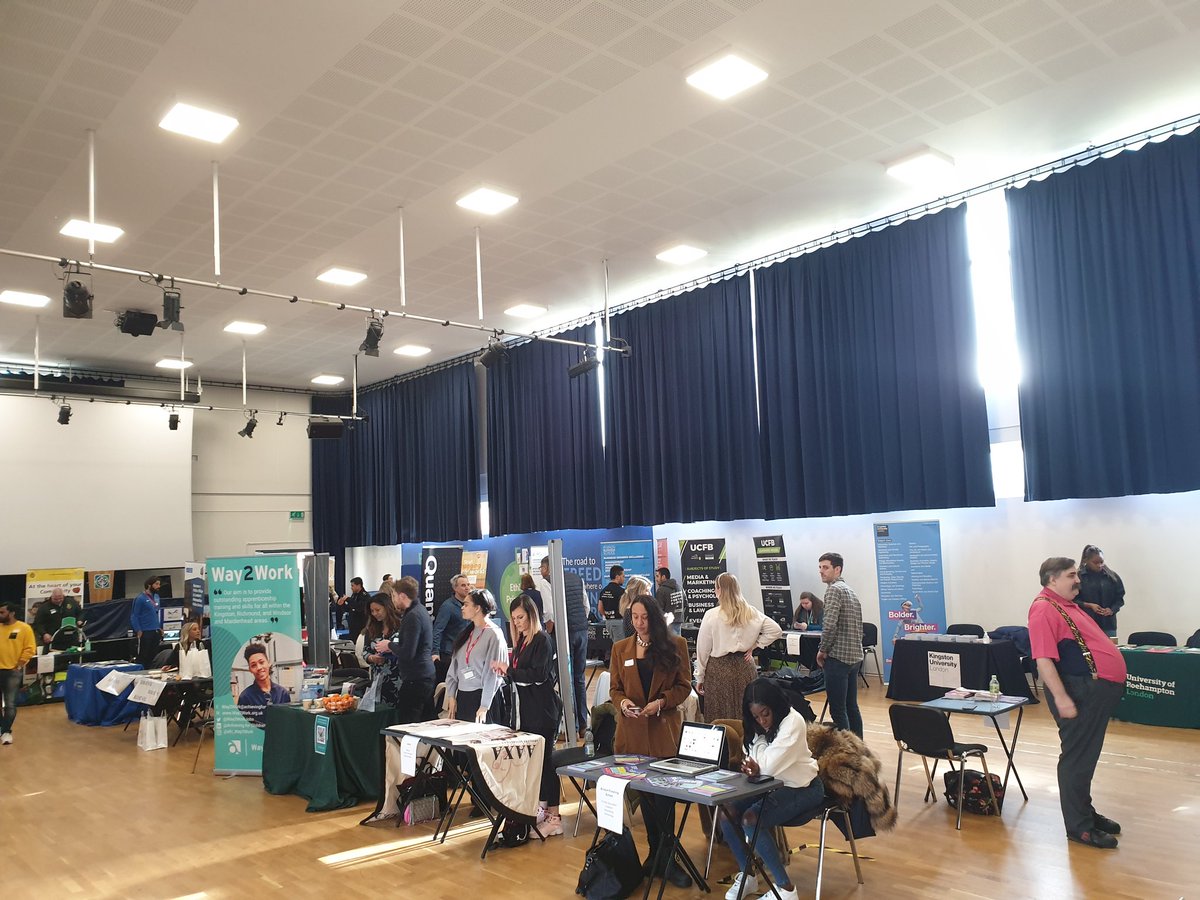 We had such a fantastic All Years Careers Fair yesterday here at <a href="/richmondparkac/">RichmondParkAcademy</a> 
There are too many thank you's to list everyone, but the employers, individuals, colleges &amp; universities really outdid themselves. The students were fully engaged and immersed in conversations 😇