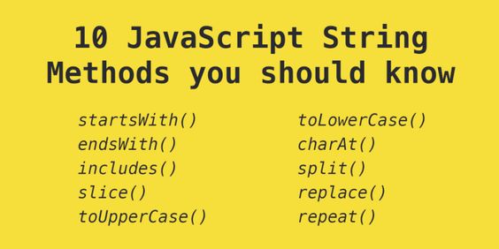 ValueCoders's tweet image. #javascript string methods!
#string #javascriptprogramming