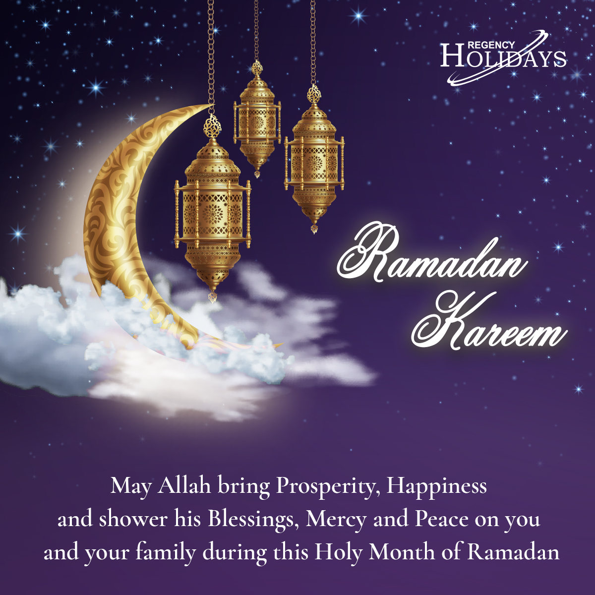 Happy Ramadan Kareem 🌙
May the blessings of Allah shine upon you and your family always! 🙂

#RamadanKareem #RamadanGreetings #RegencyHolidaysQatar #RHQ