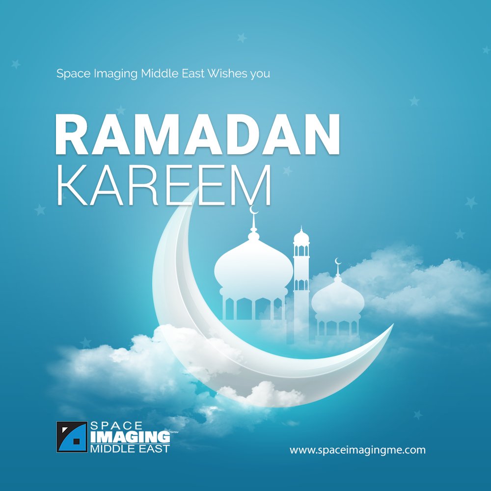 SpaceImagingME's tweet photo. Space Imaging Middle East wishes you a blessed Ramadan - a month of compassion, spirituality and fulfillment.

#ramadan #ramadan2022 #ramadankareem #ramadanmubarak #sime #uae #gis #satellite #satelliteimagery #dronesurveying #dronesurvey https://t.co/bheV7Cyf5T