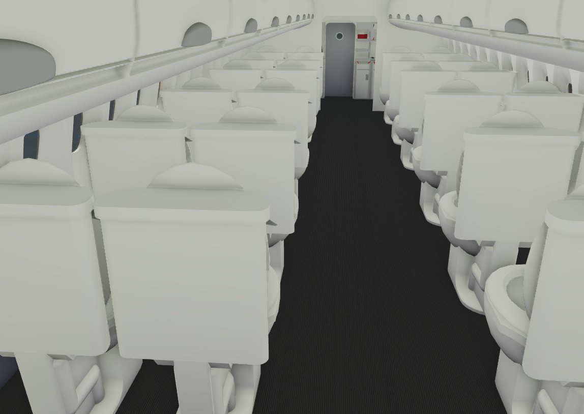 SunJetRblx's tweet photo. And Here it is, Our Airbus A320 and It's interior 😍😍😍😍

We Hope to Welcome this Aircraft Into Service soon

#robloxdev #Roaviation https://t.co/aUTEItpKay