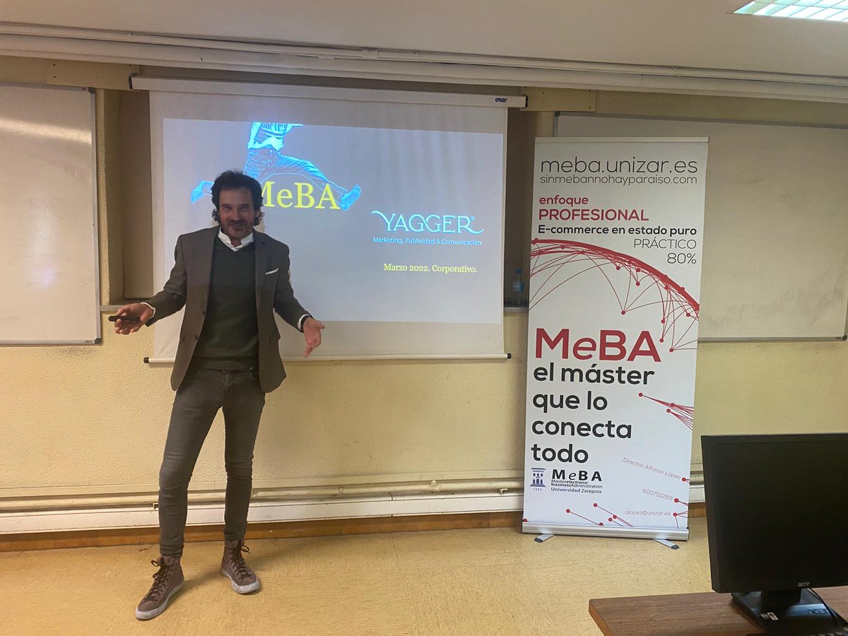 YaggerAgencia's tweet photo. Ayer nuestro CEO Pedro Orúe volvió al "cole" de la mano de @unizar para hablar en @MeBAunizar sobre lo que más le gusta...
𝐌𝐚𝐫𝐤𝐞𝐭𝐢𝐧𝐠, 𝐩𝐮𝐛𝐥𝐢𝐜𝐢𝐝𝐚𝐝, 𝐜𝐨𝐦𝐮𝐧𝐢𝐜𝐚𝐜𝐢ó𝐧... ¡𝐘 𝐍𝐔𝐄𝐒𝐓𝐑𝐀 𝐀𝐆𝐄𝐍𝐂𝐈𝐀! 💛 #YAGGER https://t.co/YESNKPc3zm