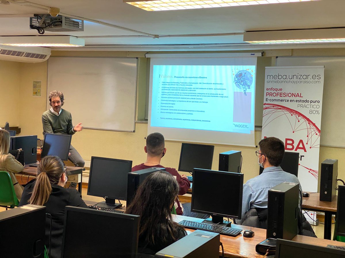 YaggerAgencia's tweet photo. Ayer nuestro CEO Pedro Orúe volvió al "cole" de la mano de @unizar para hablar en @MeBAunizar sobre lo que más le gusta...
𝐌𝐚𝐫𝐤𝐞𝐭𝐢𝐧𝐠, 𝐩𝐮𝐛𝐥𝐢𝐜𝐢𝐝𝐚𝐝, 𝐜𝐨𝐦𝐮𝐧𝐢𝐜𝐚𝐜𝐢ó𝐧... ¡𝐘 𝐍𝐔𝐄𝐒𝐓𝐑𝐀 𝐀𝐆𝐄𝐍𝐂𝐈𝐀! 💛 #YAGGER https://t.co/YESNKPc3zm