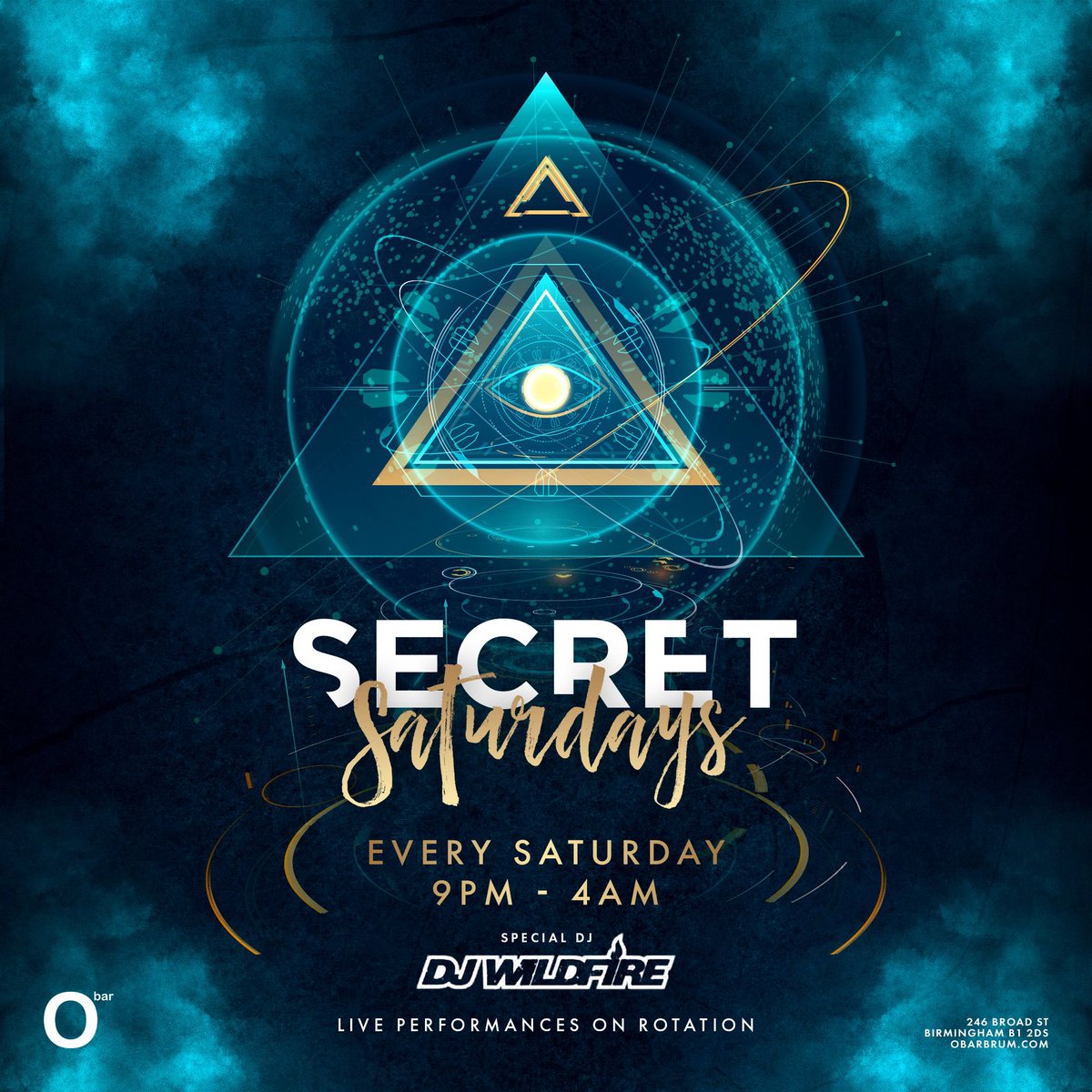 SecretClubbing's tweet photo. 1 DAY TO GO 

The huge SECRET:Saturdays will return to O Bar Broadstreet. 
• DJ WILDFIRE from 9pm 
• LIVE PERCUSSIONIST 

Arrive early and dress to impress 🍾 https://t.co/06ZcbpyBpL