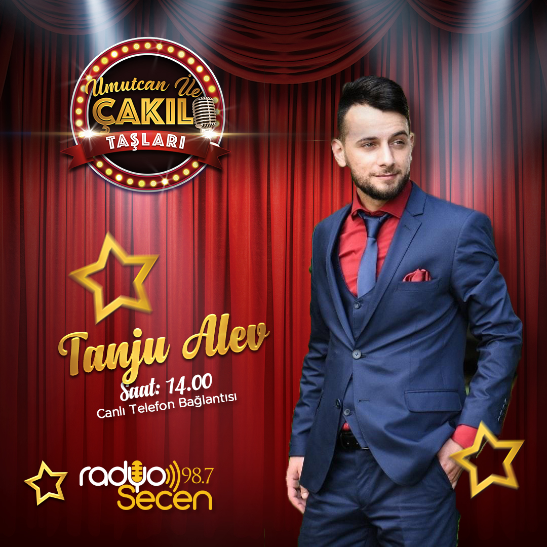 📍"Umutcan ile Çakıl Taşları" Canlı telefon bağlantısında konukları
Tanju Alev - 14.00

Müzik dolu sohbetleri kaçırmayın 😊

📆 02 Nisan Cumartesi
🎧 12.00-14.30
☎️ 0530 151 20 69
radyosecen.com