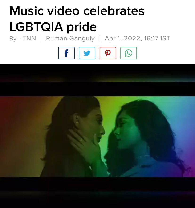 SVFMusic's tweet photo. "With this music video, it’s a step from our end towards normalising love and emphasising the fact that love is a matter of pride.”
Read more on @timesofindia: https://t.co/8E4ye6A8e7
#ThikJyanoLoveStory🌈 2.0 is OUT NOW: https://t.co/uDrxvNqkZ2
#LoveIsLove #TJLS #MusicVideo https://t.co/gpsItVwGDc